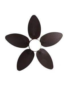 Ventilador Dc Borasco 24w Marron 5 Asp.6 Vel.132d  2950lm Remoto.memoria Y Temp.3000-4000-6000k 2