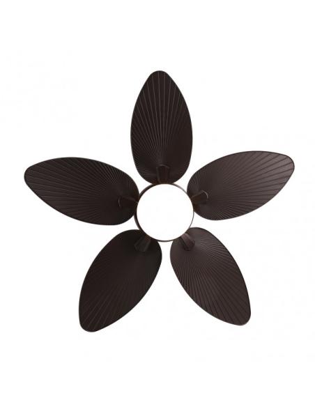 Ventilador Dc Borasco 24w Marron 5 Asp.6 Vel.132d  2950lm Remoto.memoria Y Temp.3000-4000-6000k