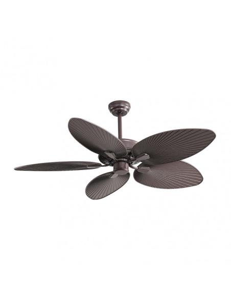 Ventilador Dc Borasco 24w Marron 5 Asp.6 Vel.132d  2950lm Remoto.memoria Y Temp.3000-4000-6000k