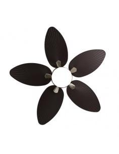 Ventilador  Dc Borasco 24w Niq/marron 5 Asp.6 Vel 132d 2950lm Remoto.memor.y Temp.3000-4000-6000k 2
