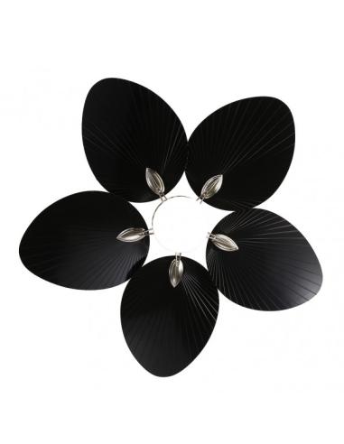 Ventilador  Dc Chaw 24w 2950lm Niquel/negro 5asp.6vel.132d  C/remoto, Memoria Y Temp.3000-4000-6000k