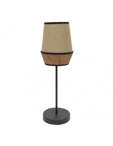 Sobremesa Alto Campana 1xe27 Saco/marron 74x25x25 Cm