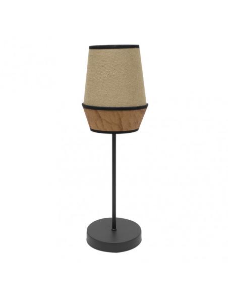 Sobremesa Alto Campana 1xe27 Saco/marron 74x25x25 Cm