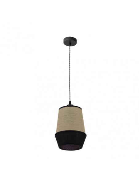 Colgante Campana 1xe27 Saco/negro Regx30x30 Cm