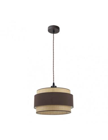 Colgante Kandy 1xe27 Natural/marron Regx40x40 Cm