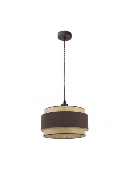 Colgante Kandy 1xe27 Natural/marron Regx40x40 Cm