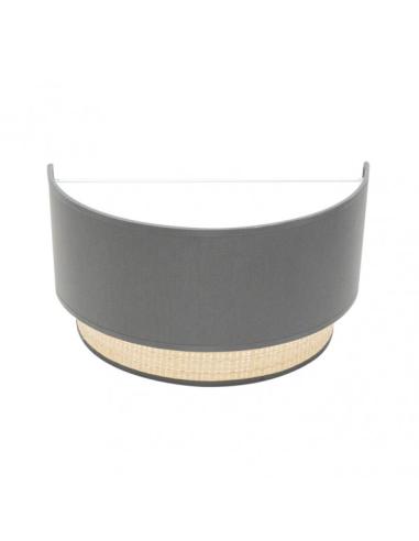 Aplique Kandy 1xe27 Natural/gris 17x30x15 Cm