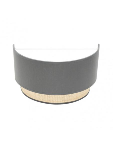 Aplique Kandy 1xe27 Natural/gris 17x30x15 Cm