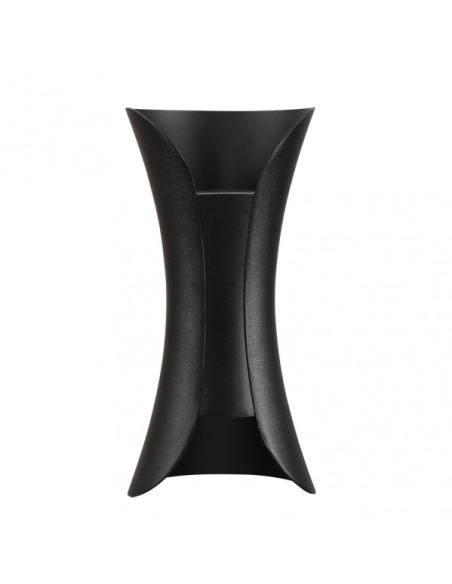 Aplique Barredor De Pared 10w 4000k Dickens Negro  950lm 20x10x9 Cm Ip65 Aluminio