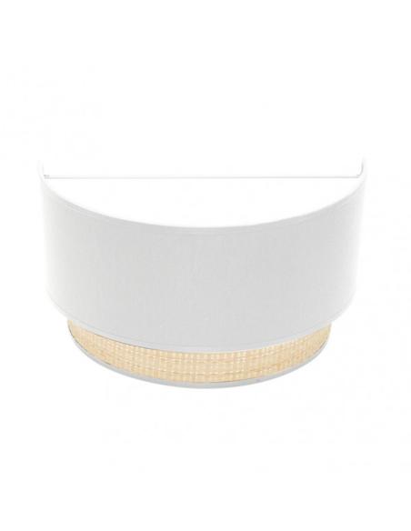 Aplique Kandy 1xe27 Natural/blanco 17x30x15 Cm