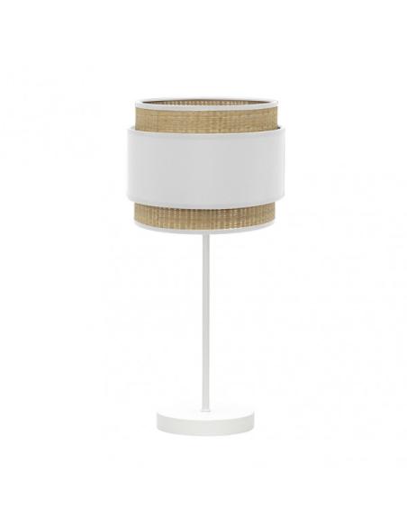 Sobremesa Alto Kandy 1xe27 Natural/blanco 67x30x30 Cm
