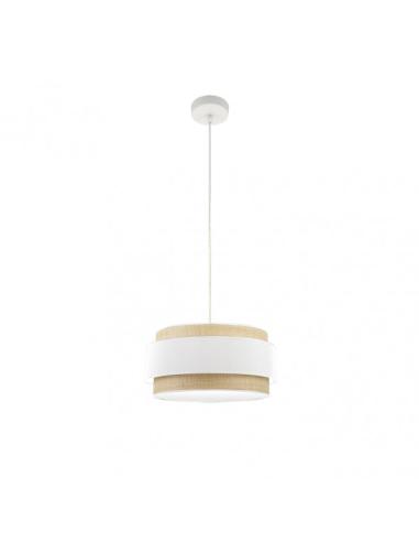 Colgante Kandy 1xe27 Natural/blanco Regx40x40 Cm