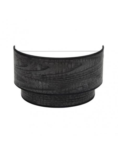 Aplique Doble Smile 1xe27 Madera Negra 17x30x15 Cm