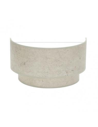 Aplique Doble Smile 1xe27 Cemento Gris 17x30x15 Cm