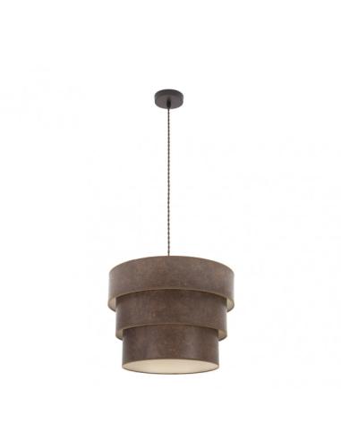 Colgante Triple Smile 1xe27 Marron/oxido Regx40x40 Cm