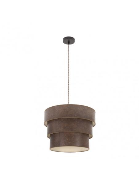 Colgante Triple Smile 1xe27 Marron/oxido Regx40x40 Cm