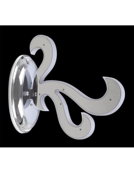 Aplique Led   Fuego 1 L Cromo 9w 360lm 4000k 23x12x26,5