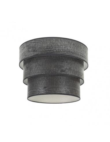 Pantalla Colgante Triple Smile E27 Madera Negra 40dx20dx26h