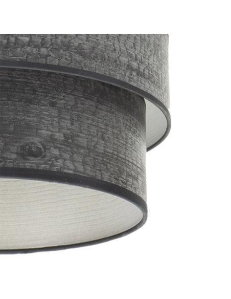 Pantalla Colgante Triple Smile E27 Madera Negra 40dx20dx26h