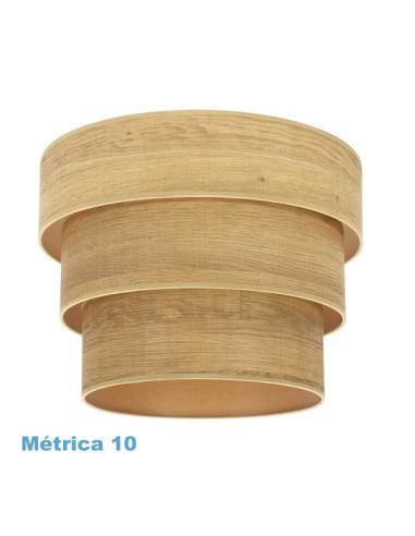 Pantalla Colgante Triple Smile M10 Madera Clara 50dx40dx28h