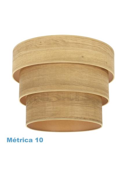 Pantalla Colgante Triple Smile M10 Madera Clara 50dx40dx28h