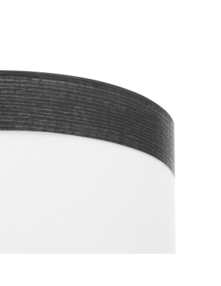 Pantalla Pie Salon Cloe E27 Blanca/madera-negra 40dx40dx20h