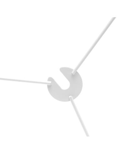 Pantalla Colgante Cloe M10 Blanca/madera-clara 50dx50dx22h Difusor Incluido