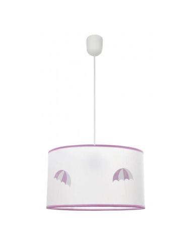 Colgante Lluvia 1xe27 Rosa Regx30d