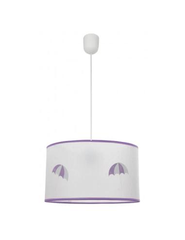 Colgante Lluvia 1xe27 Lila Regx30d