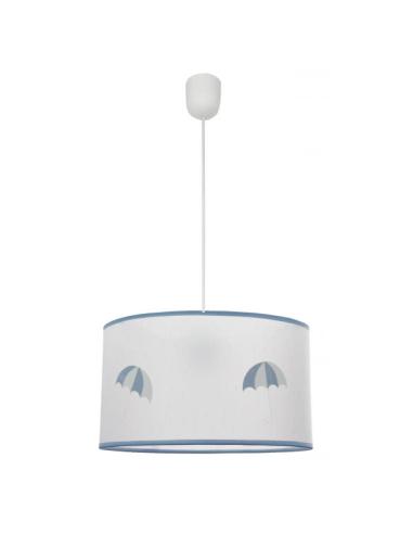 Colgante Lluvia 1xe27 Celeste Regx30d