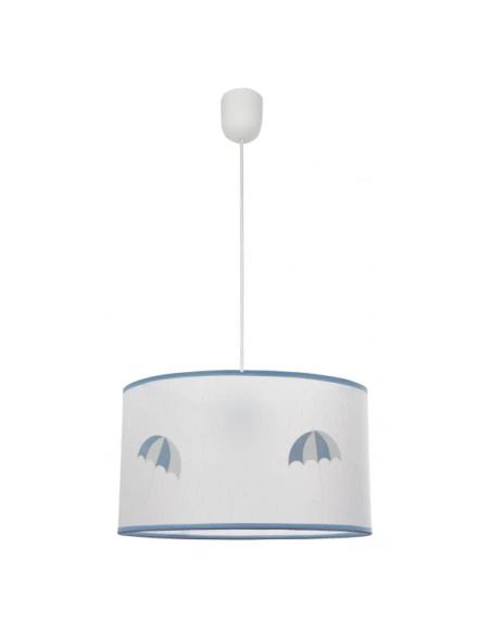 Colgante Lluvia 1xe27 Celeste Regx30d