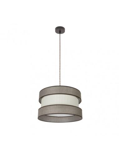 Colgante Home 1xe27 Marron/marron-beis Regx40x40 Cm