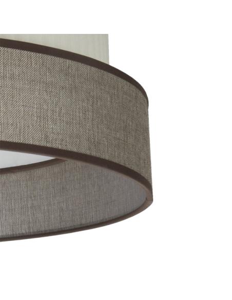 Pantalla Colg./pie Salon Home E27 Marron-beis 40dx40dx24h