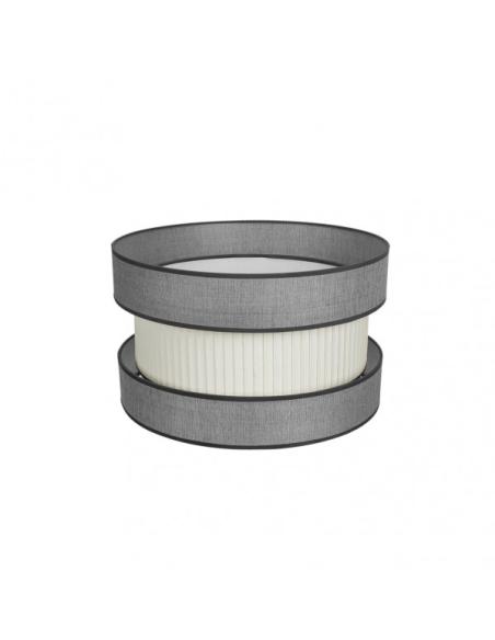 Pantalla Colg./pie Salon Home E27 Gris-beis 40dx40dx24h
