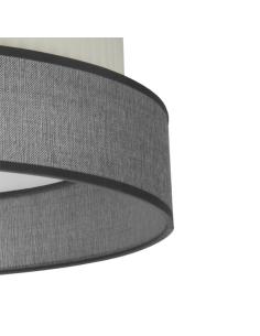 Pantalla Colg./pie Salon Home E27 Gris-beis 40dx40dx24h 2