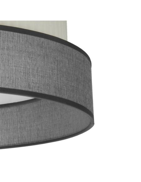Pantalla Colg./pie Salon Home E27 Gris-beis 40dx40dx24h