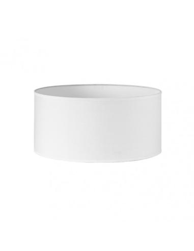 Pantalla Cilindrica Dori E27 Blanca 45Dx45dx22h Cm Tejido Popelin