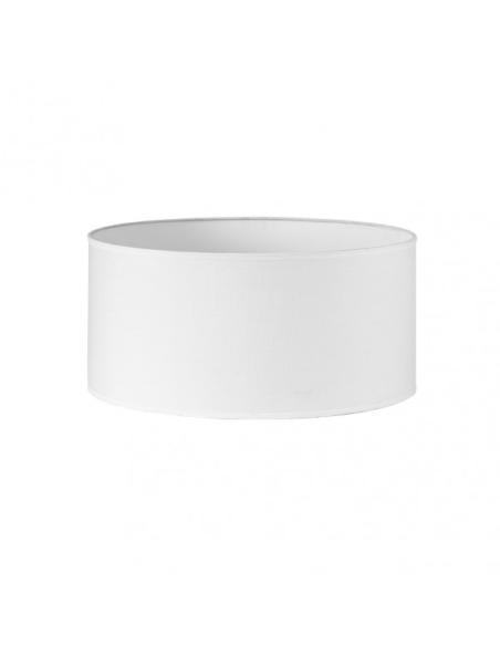 Pantalla Cilindrica Dori E27 Blanca 45Dx45dx22h Cm Tejido Popelin