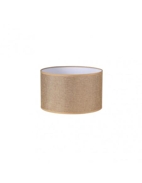 Pantalla Cilindrica Jin E27 Marron 30Dx30dx20h Cm Tejido Saco-yute