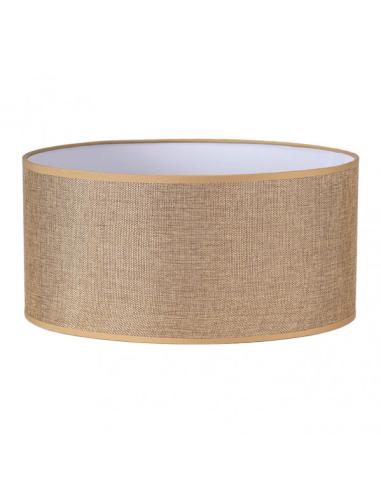 Pantalla Cilindrica Jin M10 Marron 60Dx60dx30h  Cm Tejido Saco-yute