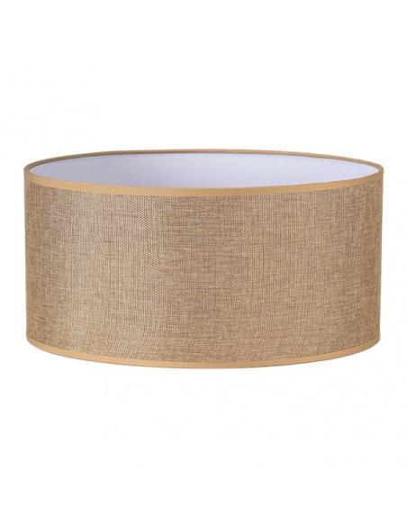Pantalla Cilindrica Jin M10 Marron 60Dx60dx30h  Cm Tejido Saco-yute