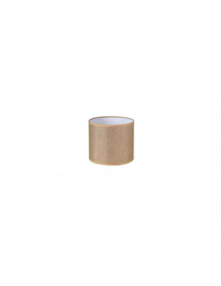 Pantalla Cilindrica Jin Pinza Marron 14Dx14dx13h Cm  Tejido Saco-yute