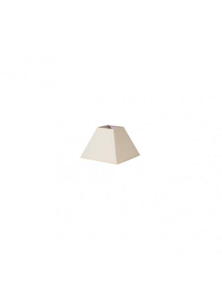 Pantalla Piramide Mezzo E27 Beis 15dx8dx11h  Tejido Popelin