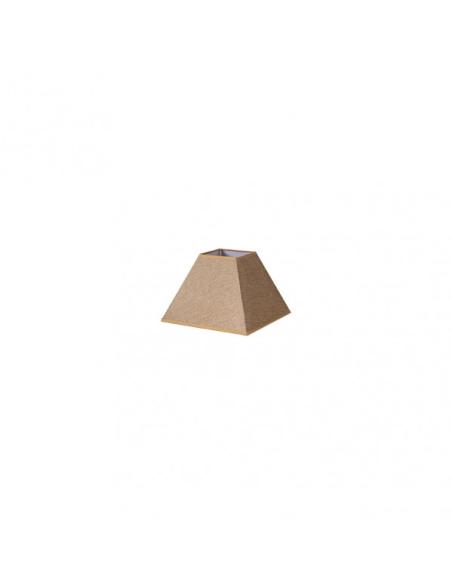 Pantalla Piramide Divos E27 Marron 15dx8dx11h  Saco-yute