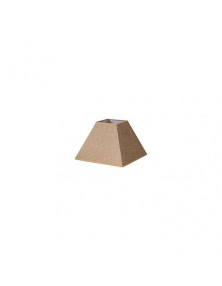 Pantalla Piramide Divos E27 Marron 17dx8dx13h  Saco-yute