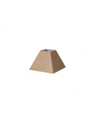 Pantalla Piramide Divos E27 Marron 20dx10dx15h Saco-yute