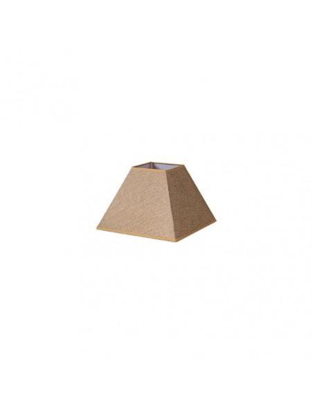 Pantalla Piramide Divos E27 Marron 20dx10dx15h Saco-yute