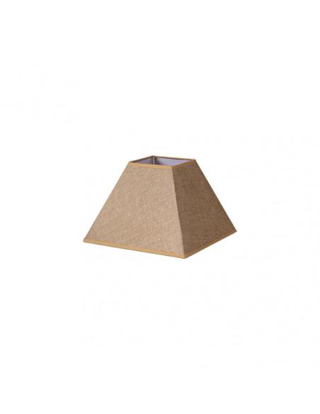 Pantalla Piramide Divos E27 Marron 25dx11dx18h Saco-yute