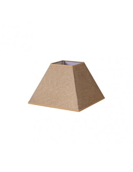 Pantalla Piramide Divos E27 Marron 30dx13dx22h   Saco-yute