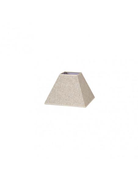 Pantalla Piramide Tenorio E27 Lino Beis 20dx10dx15h